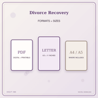 Idgit Ink Divorce Recovery deluxe journal and planner bundle — digital formats and available page sizes