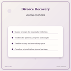 Idgit Ink Divorce Recovery deluxe journal and planner bundle — journal prompts and reflection features