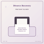 Idgit Ink Divorce Recovery deluxe journal and planner bundle — home and professional printing information
