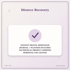 Idgit Ink Divorce Recovery deluxe journal and planner bundle — instant download and no physical product notice
