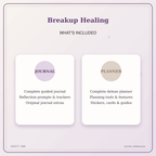 Idgit Ink Breakup Healing deluxe journal and planner bundle — complete journal and planner bundle contents