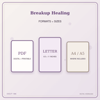 Idgit Ink Breakup Healing deluxe journal and planner bundle — digital formats and available page sizes