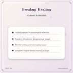 Idgit Ink Breakup Healing deluxe journal and planner bundle — journal prompts and reflection features