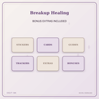 Idgit Ink Breakup Healing deluxe journal and planner bundle — included digital stickers and cards