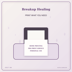 Idgit Ink Breakup Healing deluxe journal and planner bundle — home and professional printing information