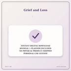 Idgit Ink Grief and Loss deluxe journal and planner bundle — instant download and no physical product notice