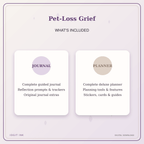 Idgit Ink Pet-Loss Grief deluxe journal and planner bundle — complete journal and planner bundle contents