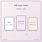 Idgit Ink Pet-Loss Grief deluxe journal and planner bundle — digital formats and available page sizes
