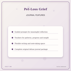 Idgit Ink Pet-Loss Grief deluxe journal and planner bundle — journal prompts and reflection features