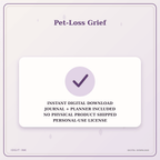 Idgit Ink Pet-Loss Grief deluxe journal and planner bundle — instant download and no physical product notice