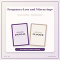 Idgit Ink Pregnancy-Loss and Miscarriage deluxe journal and planner bundle — primary bundle cover showing both deluxe products
