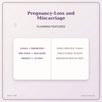 Idgit Ink Pregnancy-Loss and Miscarriage deluxe journal and planner bundle — planner organization and planning features