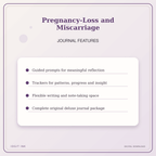 Idgit Ink Pregnancy-Loss and Miscarriage deluxe journal and planner bundle — journal prompts and reflection features