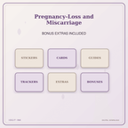 Idgit Ink Pregnancy-Loss and Miscarriage deluxe journal and planner bundle — included digital stickers and cards