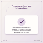 Idgit Ink Pregnancy-Loss and Miscarriage deluxe journal and planner bundle — instant download and no physical product notice