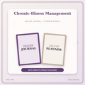 Idgit Ink Chronic-Illness Management deluxe journal and planner bundle — primary bundle cover showing both deluxe products