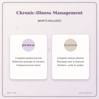 Idgit Ink Chronic-Illness Management deluxe journal and planner bundle — complete journal and planner bundle contents