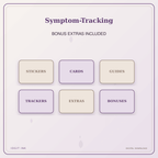 Idgit Ink Symptom-Tracking deluxe journal and planner bundle — included digital stickers and cards