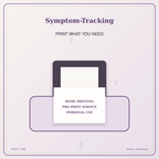 Idgit Ink Symptom-Tracking deluxe journal and planner bundle — home and professional printing information