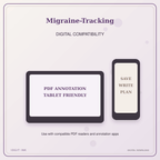 Idgit Ink Migraine-Tracking deluxe journal and planner bundle — tablet and pdf annotation compatibility