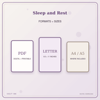 Idgit Ink Sleep and Rest deluxe journal and planner bundle — digital formats and available page sizes