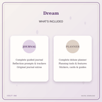 Idgit Ink Dream deluxe journal and planner bundle — complete journal and planner bundle contents