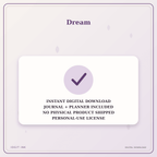 Idgit Ink Dream deluxe journal and planner bundle — instant download and no physical product notice