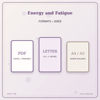 Idgit Ink Energy and Fatigue deluxe journal and planner bundle — digital formats and available page sizes