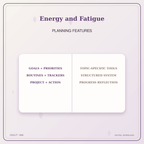 Idgit Ink Energy and Fatigue deluxe journal and planner bundle — planner organization and planning features