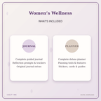 Idgit Ink Women’s Wellness deluxe journal and planner bundle — complete journal and planner bundle contents