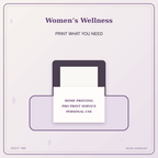 Idgit Ink Women’s Wellness deluxe journal and planner bundle — home and professional printing information