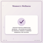 Idgit Ink Women’s Wellness deluxe journal and planner bundle — instant download and no physical product notice