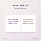 Idgit Ink Menstrual-Cycle deluxe journal and planner bundle — planner organization and planning features
