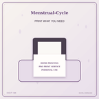 Idgit Ink Menstrual-Cycle deluxe journal and planner bundle — home and professional printing information