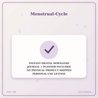 Idgit Ink Menstrual-Cycle deluxe journal and planner bundle — instant download and no physical product notice