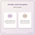 Idgit Ink Fertility and Conception deluxe journal and planner bundle — complete journal and planner bundle contents