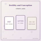 Idgit Ink Fertility and Conception deluxe journal and planner bundle — digital formats and available page sizes