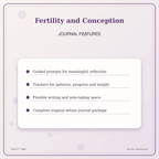 Idgit Ink Fertility and Conception deluxe journal and planner bundle — journal prompts and reflection features