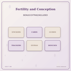 Idgit Ink Fertility and Conception deluxe journal and planner bundle — included digital stickers and cards