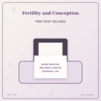 Idgit Ink Fertility and Conception deluxe journal and planner bundle — home and professional printing information