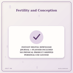 Idgit Ink Fertility and Conception deluxe journal and planner bundle — instant download and no physical product notice