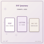 Idgit Ink IVF Journey deluxe journal and planner bundle — digital formats and available page sizes
