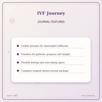 Idgit Ink IVF Journey deluxe journal and planner bundle — journal prompts and reflection features