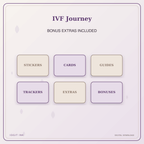 Idgit Ink IVF Journey deluxe journal and planner bundle — included digital stickers and cards