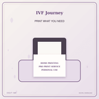 Idgit Ink IVF Journey deluxe journal and planner bundle — home and professional printing information
