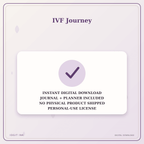 Idgit Ink IVF Journey deluxe journal and planner bundle — instant download and no physical product notice