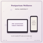 Idgit Ink Postpartum Wellness deluxe journal and planner bundle — tablet and pdf annotation compatibility