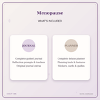Idgit Ink Menopause deluxe journal and planner bundle — complete journal and planner bundle contents