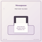 Idgit Ink Menopause deluxe journal and planner bundle — home and professional printing information