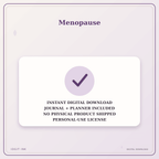 Idgit Ink Menopause deluxe journal and planner bundle — instant download and no physical product notice